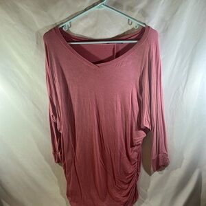 Women's Pink Long Sleeve Top